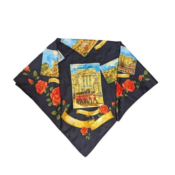 London Art of the Scarf by The Rack Nordstrom Buckingham Piccadilly Big Ben UK - Picture 2 of 9